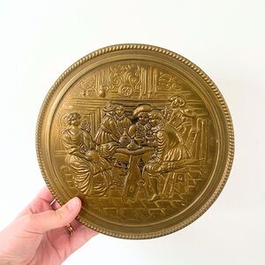 Vintage Gold Brass Decorative Wall Art